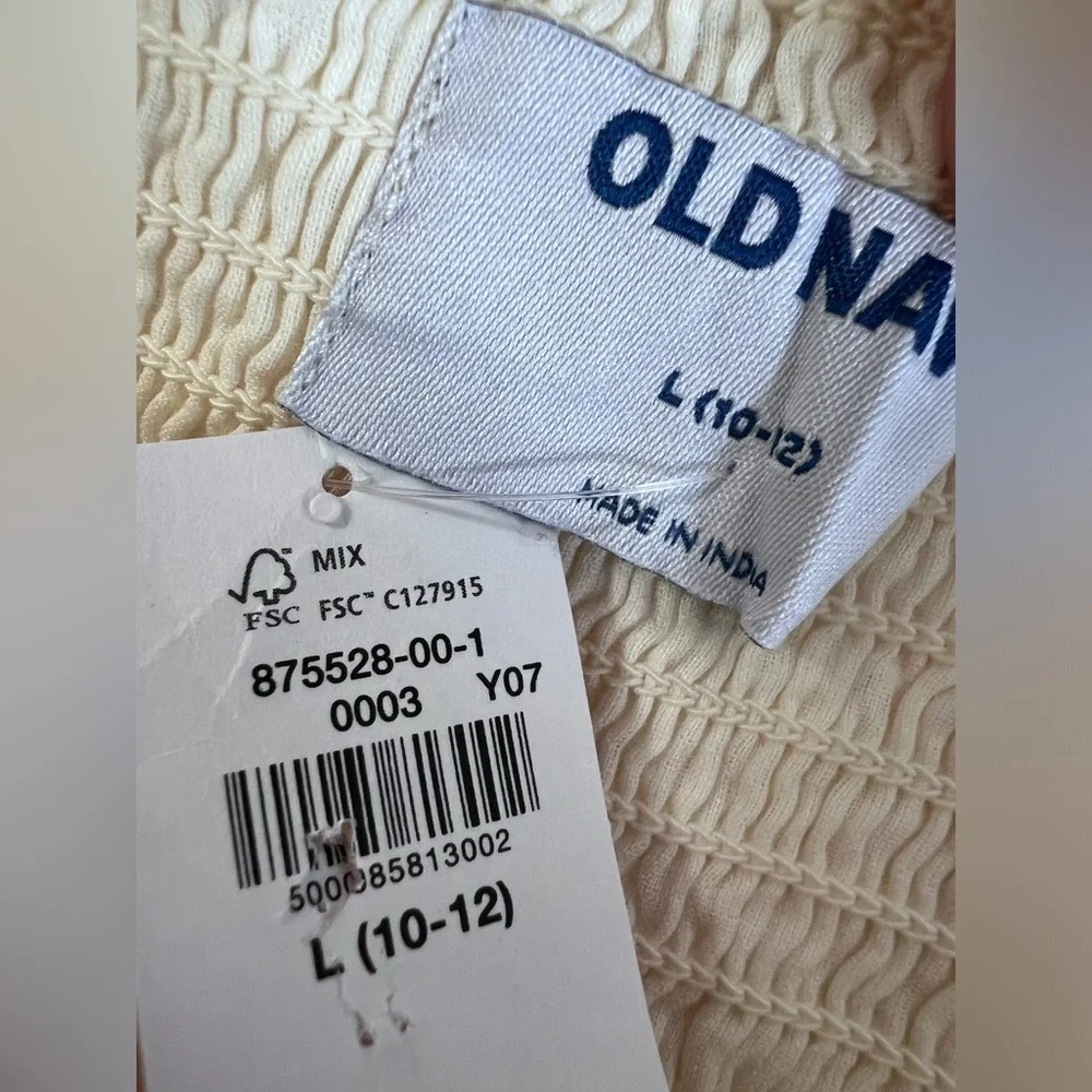 Old Navy Embroidered Hem Easter‎ Sundress Girl's Large (10-12) NWT